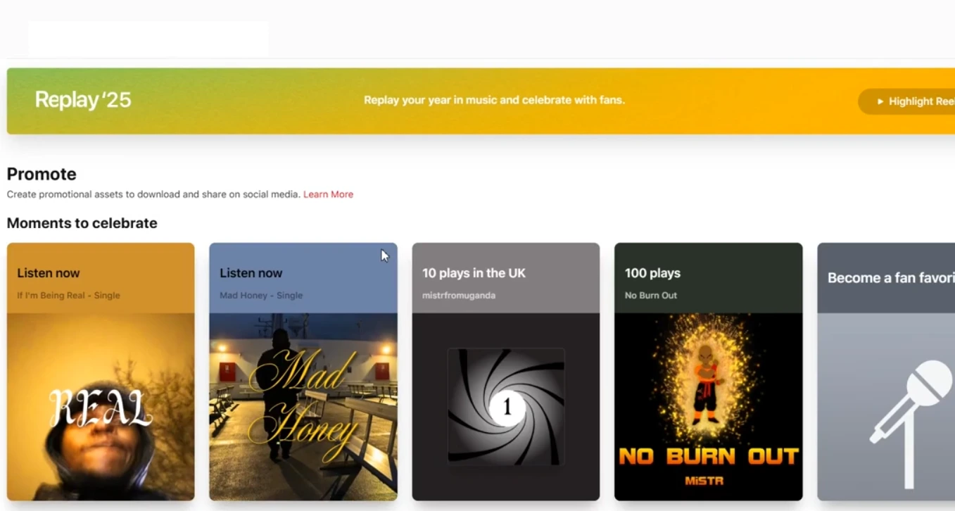 Apple Music for Artists music catalog